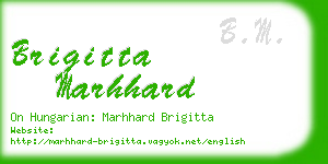 brigitta marhhard business card